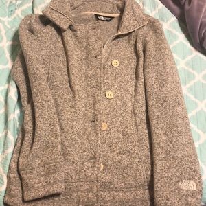 North Face Grey Heather Peacoat